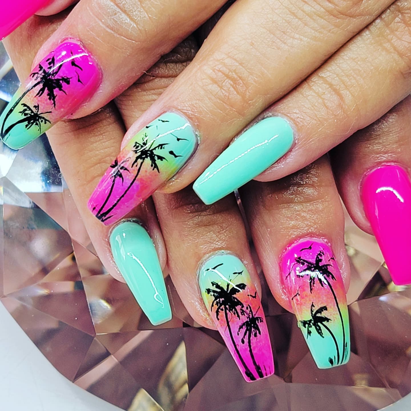 tropical nails